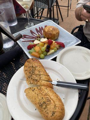 Baked Brie and French bread