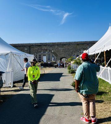 The 'Fort' Stage: (Newport Jazz Fest.)