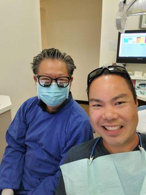 He's the only dentist I trust with my pearly whites.