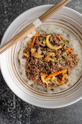 Korean beef bulgogi rice bowl