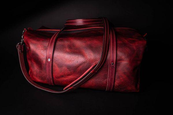 Bison Leather Duffel Bag