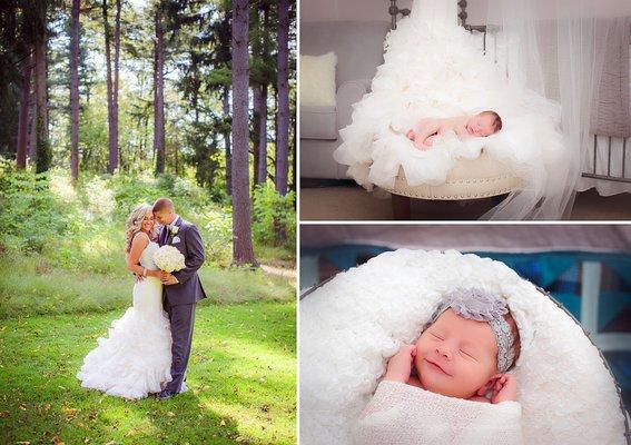 We specialize in wedding and newborn photography, telling your story through all stages of life!