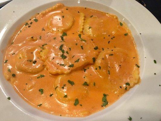 Lobster Ravioli in Vodka Sauce