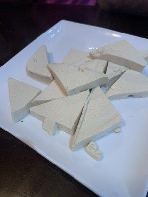 Plain steamed tofu for my kid