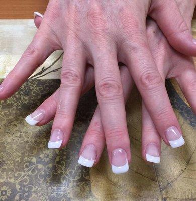 Thanks to Sunny for the great French UV gel mani. Gorgeous and classy #BeautifulHands