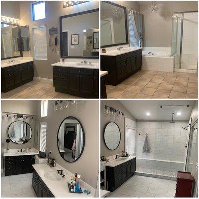 Master bath remodel.