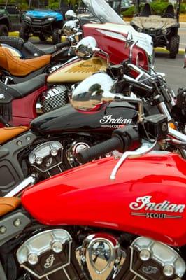 Offering the full line of Indian Motorcycles, Parts & Accessories. Scout's, Scout Sixty's, Chieftains, Vintage, Darkhorse, Springfield.