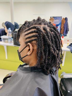 Natural Twisted Hair style