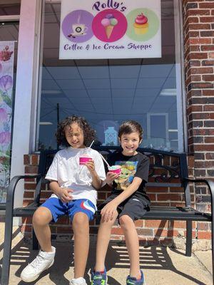 My sons love that they can try the ice cream before they choose!