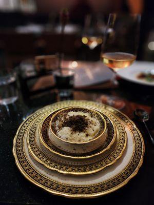 Marco's gnocchi topped with black truffle