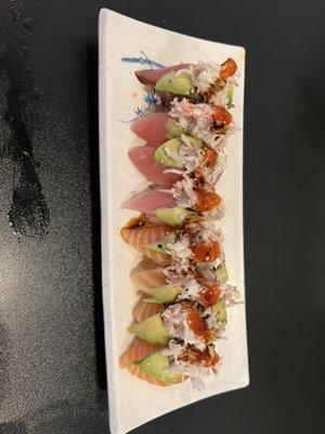 Mickey Mouse nigiri and Donald Duck nigiri