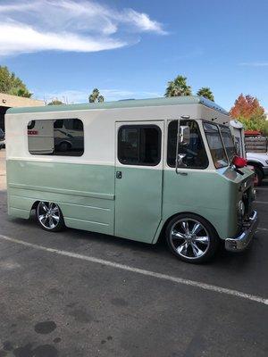 Installed turn signals on this groovy 1966 Chevy Stepvan