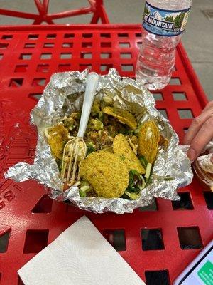 Taco salad that we couldn't (didn't want to) finish.