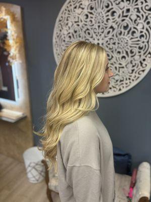 Beautiful blonde color and cut!