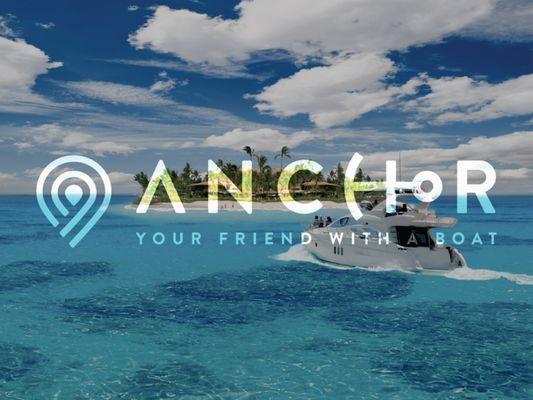 Anchor Rides logo for our yacht rental platform