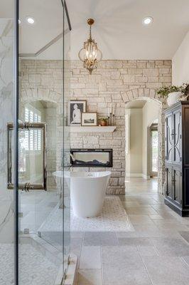 This recent design shoot highlights both the overall aesthetic and thoughtfully crafted details in this gorgeous bath remodel.