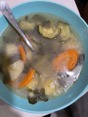 Chicken soup ( tastes like fish soup)