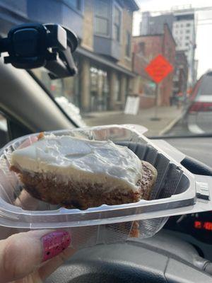 A Big Slice of Our Awesome Carrot Cake w/Cream Cheese Frosting