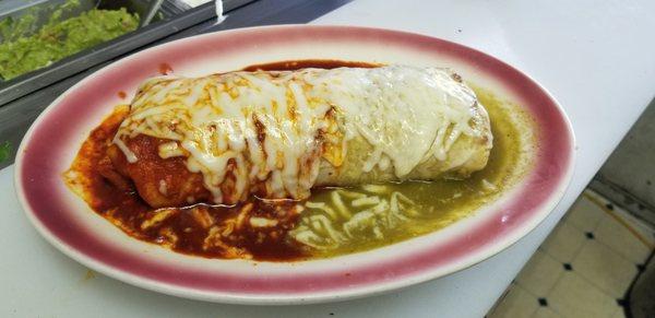 Wet Burritos, choice of red or green enchilada sauce, choice of meat.