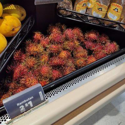 Their rambutan always looks passed its prime.