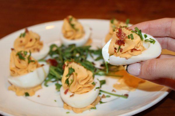 The eggs were so good - a must order. Each egg half had a creamy whipped filling of fresh deviled yolk mixture with a pinch of spice.