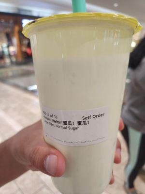 Melon yogurt smoothie.