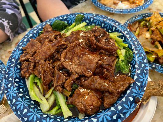 Chinese broccoli and beef