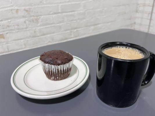 Awesome gluten-free sweet potato muffin & Costa Rican coffee