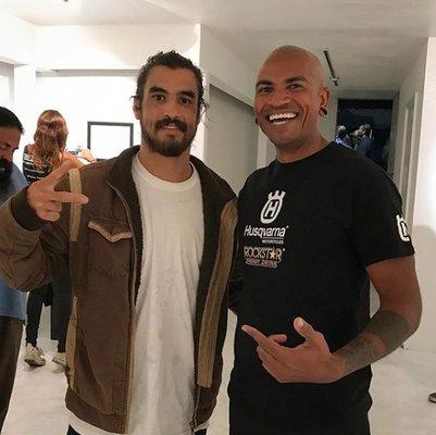 At an art show with Kron Gracie