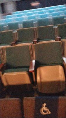 I know it's blurry, but wanted to give an idea of the seating.