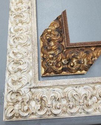 Customizing a customer's frame from traditional gold to a contemporary chic.