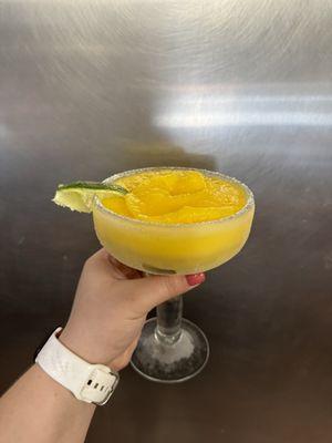 Small blended mango margarita