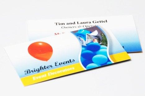 Business Card Design for Brighter Events.