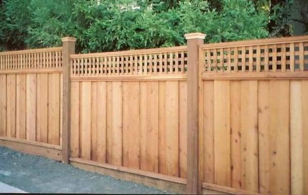 Wood fencing