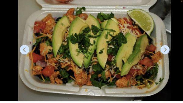 Taco bowl add avocado.