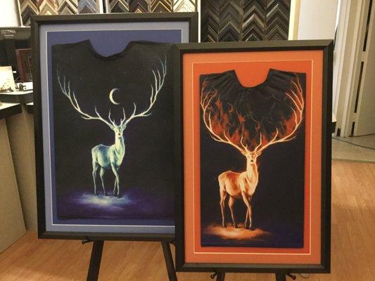 Custom Picture Framing in vibrant colors.