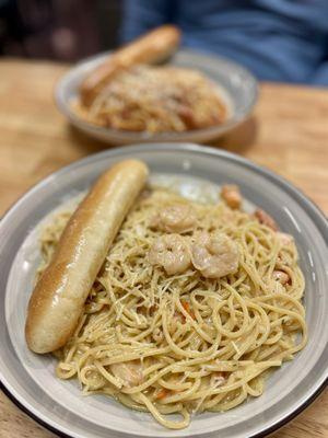 Shrimp scampi pasta