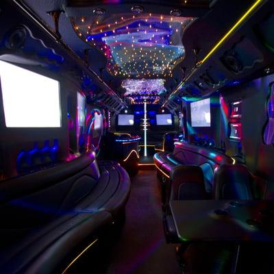 Drinks all day with Night Train Party Bus.