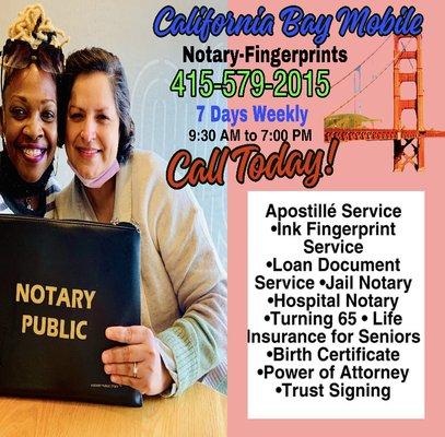 Mobile NotaryService.         Single Document Signing. Hayward California.