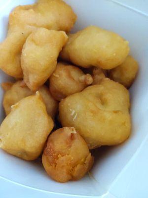 Tasteless little dumplings, not honey chicken