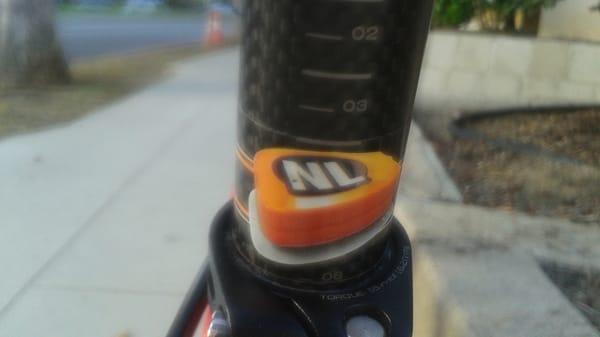 When Nate finally places the level marking tape on your seat post, you will know that your bike is properly fit to ride.