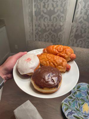 Cheese Sausage Roll,  Cake Donuts (Dozen) Raised Donut (Each)