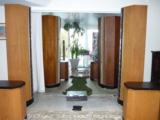 Completed Beveridge Speaker System - World's Finest like owned by Julie Andrews. No job too big! We work at homes and studios.