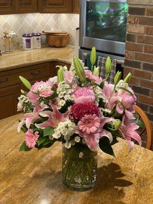 Beautiful bouquet for my wife's birthday. Thank you Marietta.