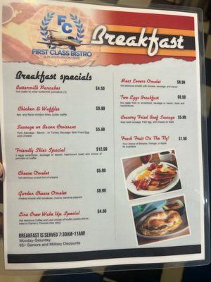 Breakfast Menu