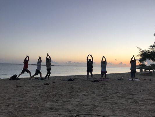 Sunrise Yoga at Kailua Beach