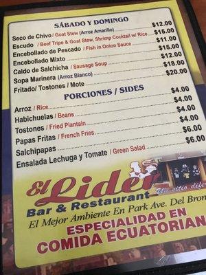 El Lider Bar Restaurant