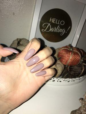 Color: Orchid me not gel color. SO PRETTY!!!