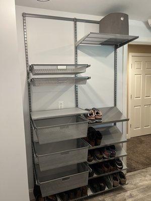 Elfa storage system