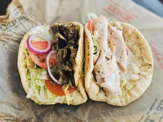 Greek and turkey gyros